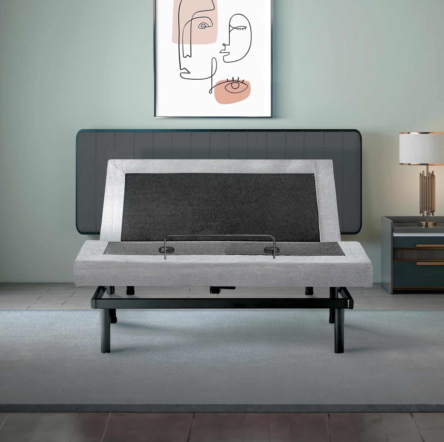Twin XL Adjustable Bed Base | Dual Massage | USB Ports | Zero Gravity | Anti-Snore | Memory Positions | Under Bed Lighting | Wireless Remote | Zero Clearance
