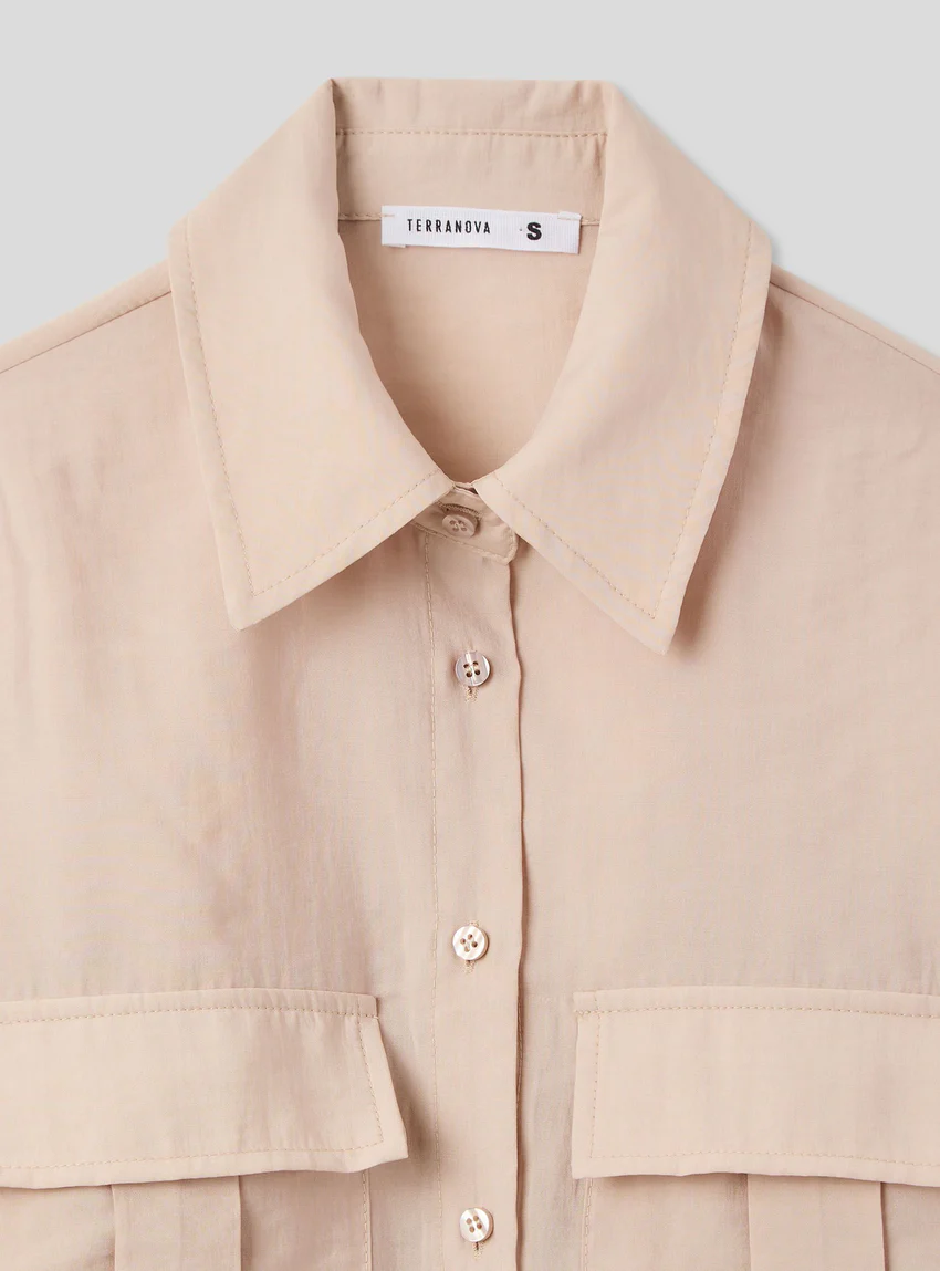 Terranova Camicia ampia con tasche applicate