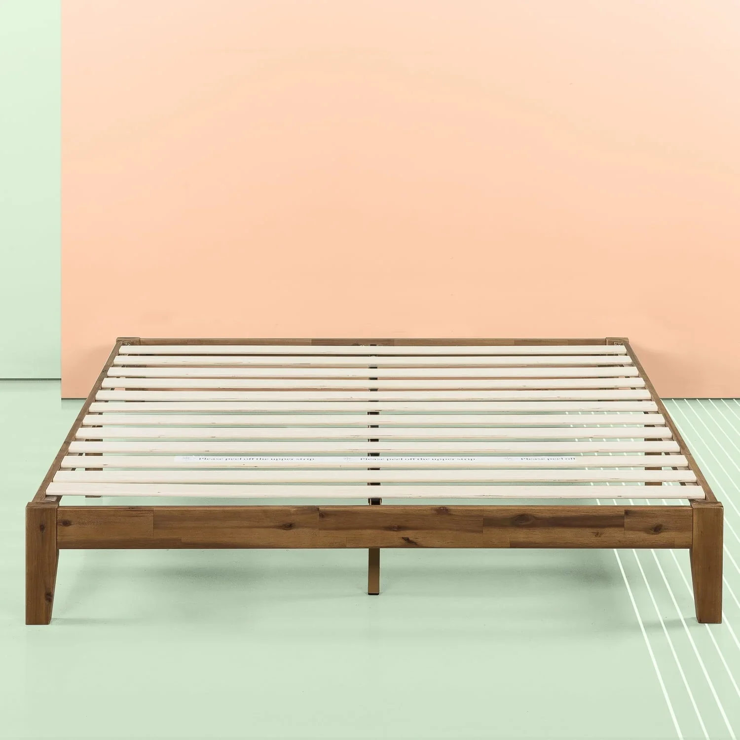 Zinus Lucinda 10 Wood Platform Bed Frame, Queen