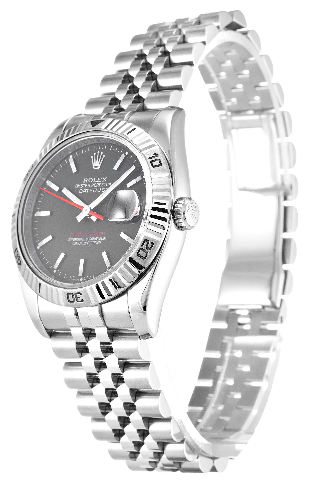 Rolex Datejust Turn-O-Graph 36mm Grey Dial 116264