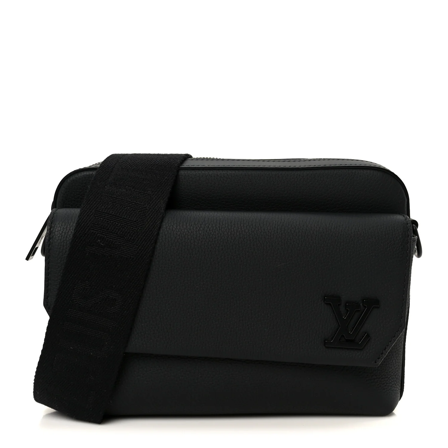 Calfskin Aerogram Fastline Messenger Black