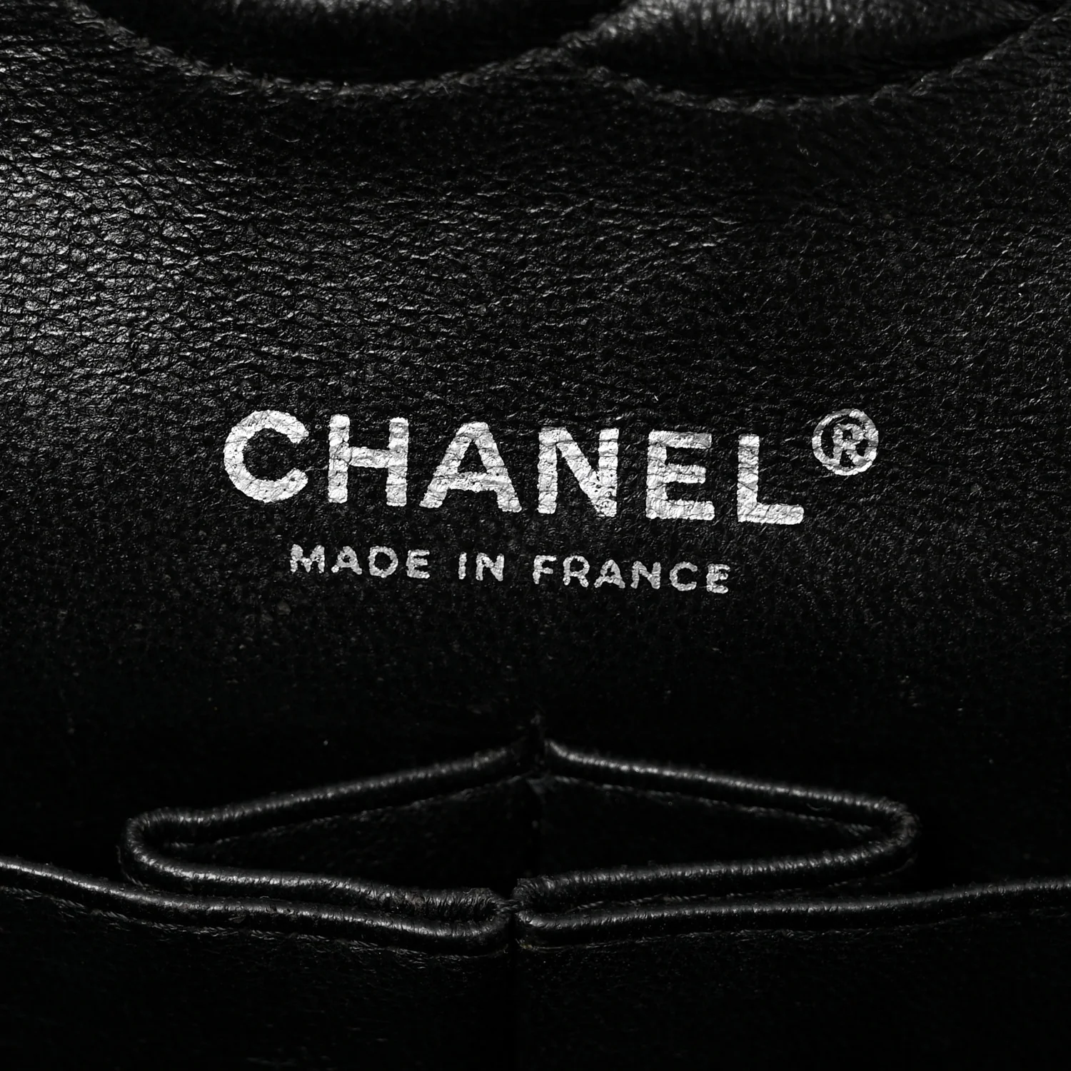 Patent Quilted Medium Double Flap Black