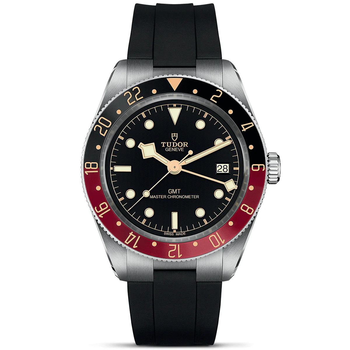 [Super Clone]Black Bay 58 GMT 39mm Black/Red Bezel Automatic Strap Watch