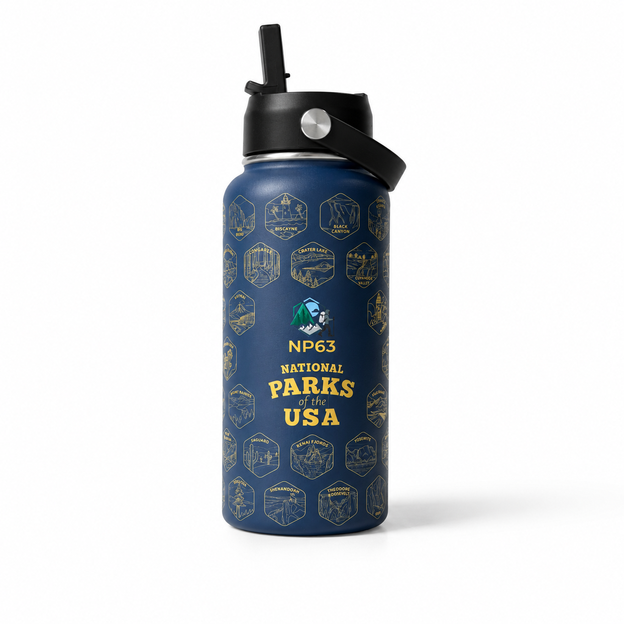 NP63 National Parks Water Bottle + Stickers