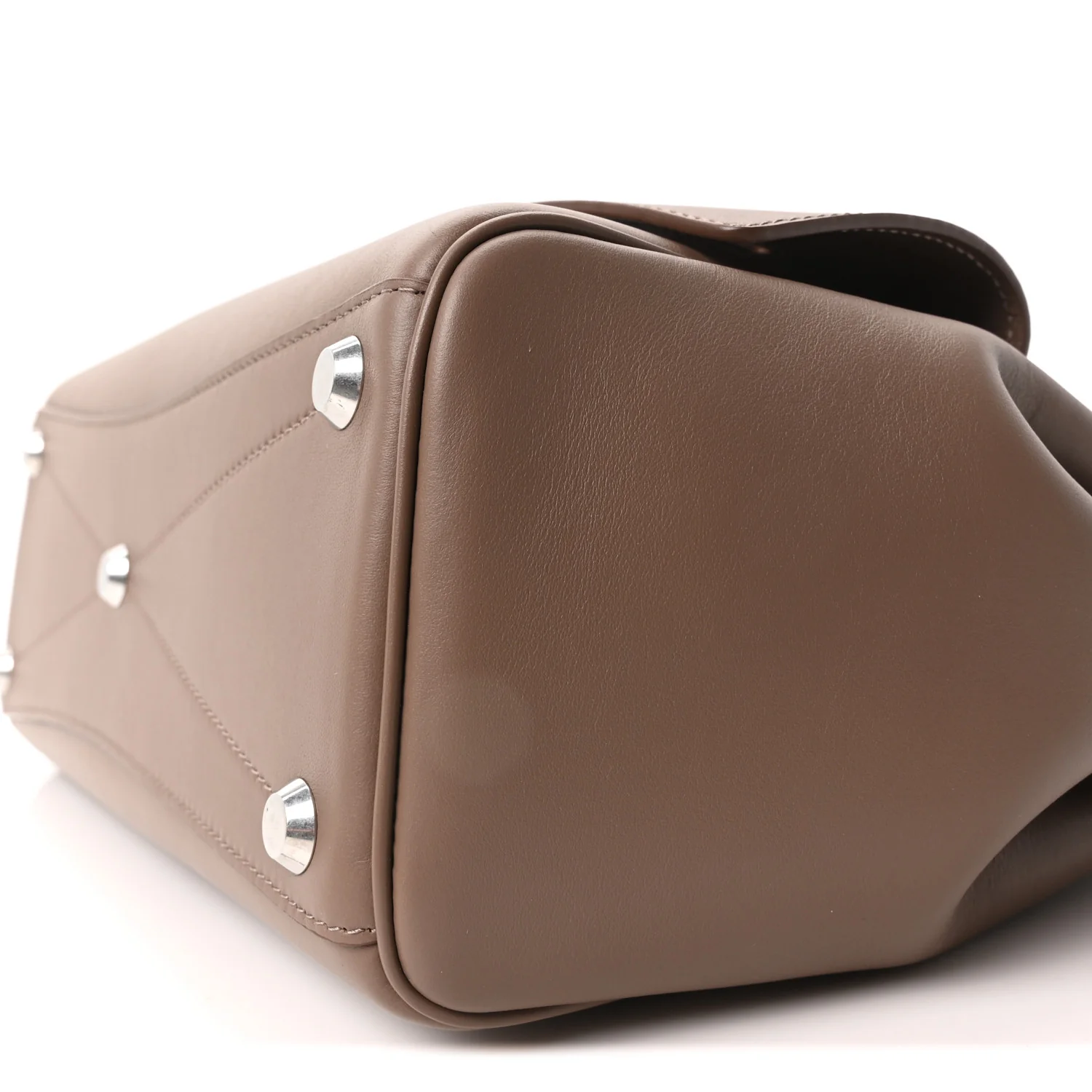 Smooth Calfskin Small Bel Air Carry All Bag Taupe