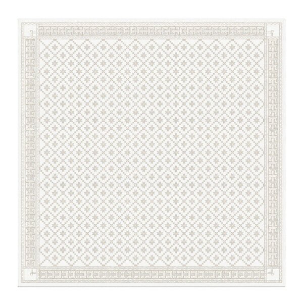 Åttebladrose bordduk 150x150 cm beige