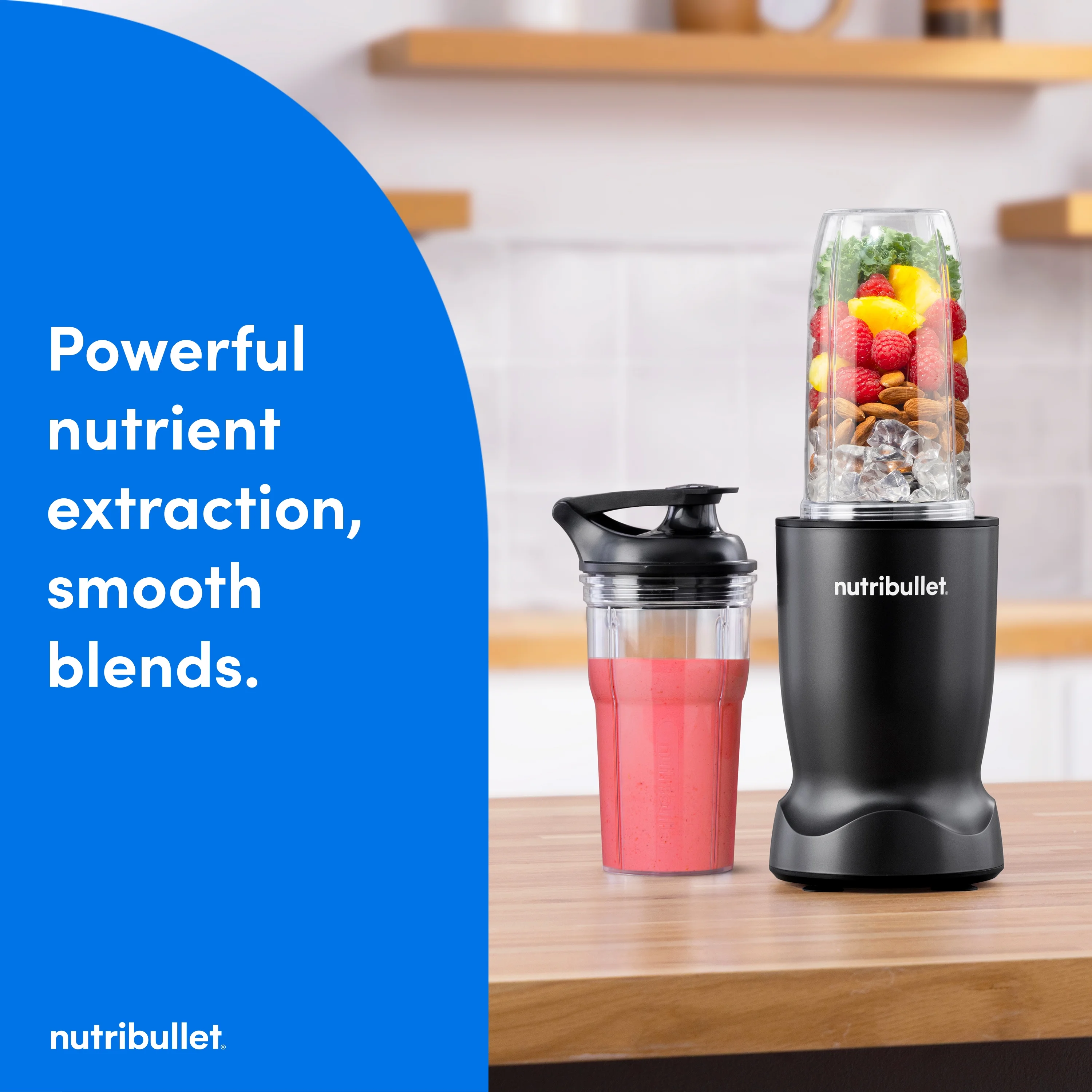 Nutribullet Turbo Single Serve Blender NB10400AK, 1000W Matte Black