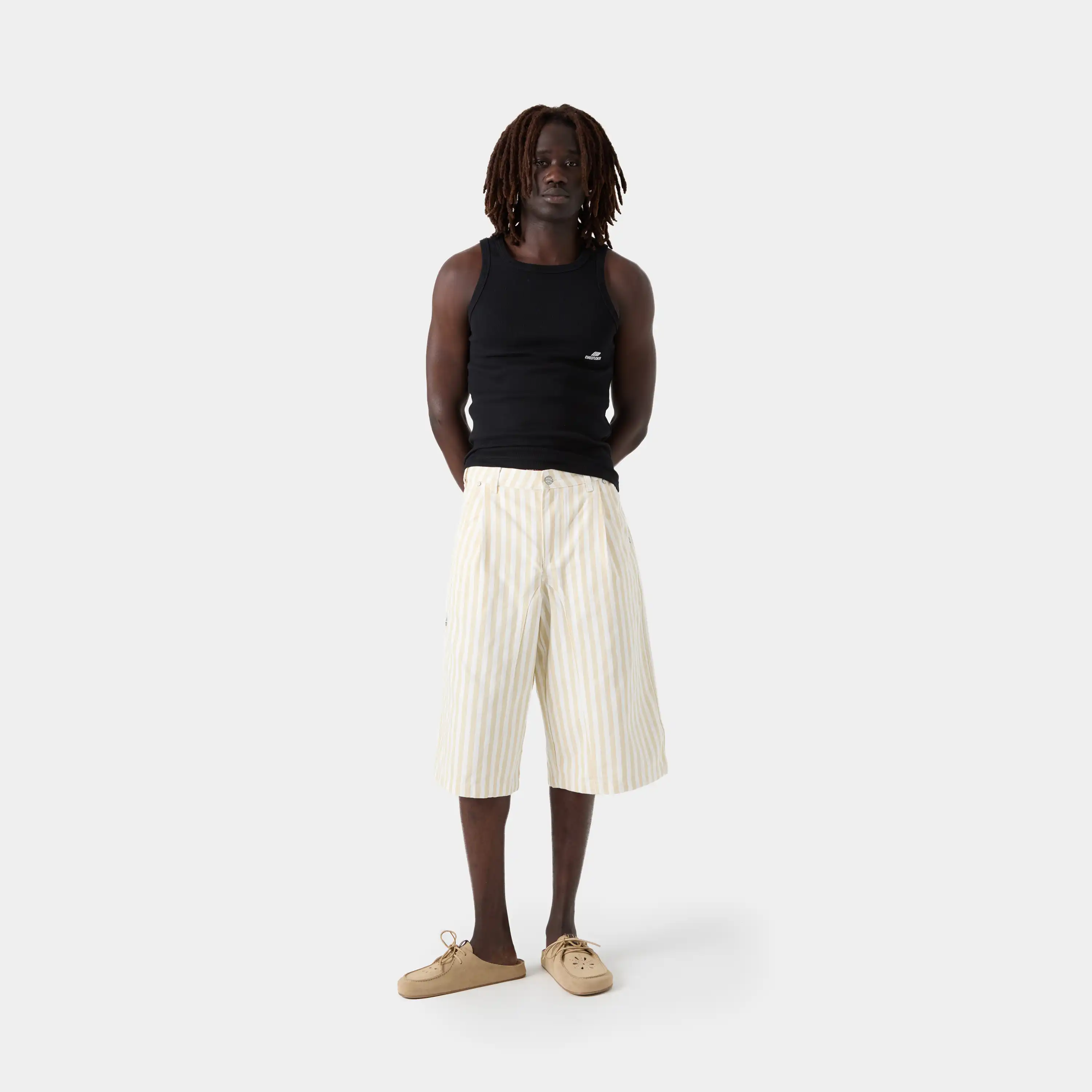 Tibiacore Striped Denim Jorts