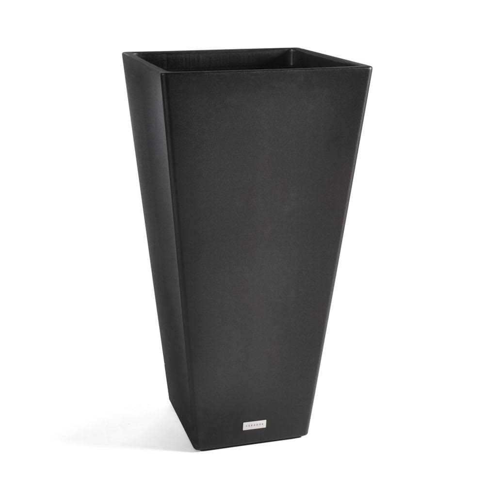 Veradek V-Resin Taper Tall Planter, Black