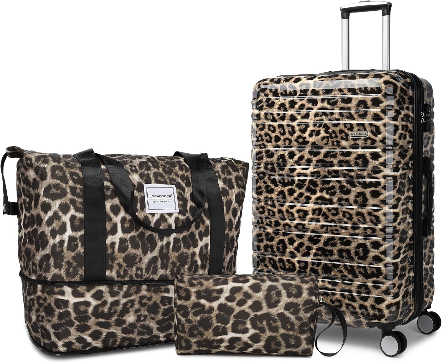 Ensemble de 6 valises, ensemble de valises rigides extensibles avec roulettes multidirectionnelles, ensemble de bagages à roulettes légers