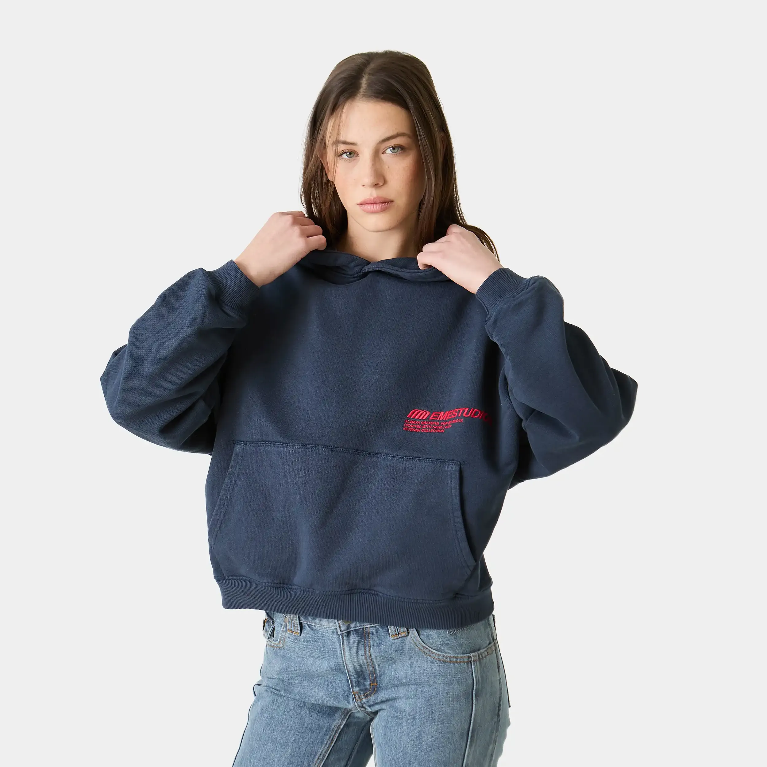 Roots Navy Oversized Hoodie