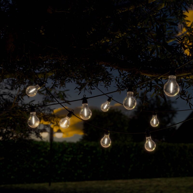 LED lyslenke ekstrasett stor 5 m klar