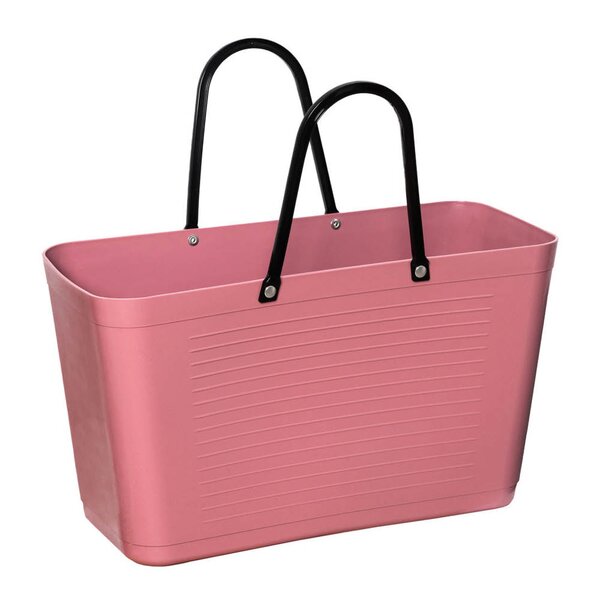 Green Plastic veske stor 15 L varm rosa