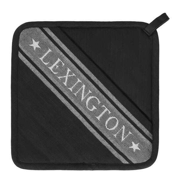 Icons gryteholder stjerne 25x25 cm svart/hvit