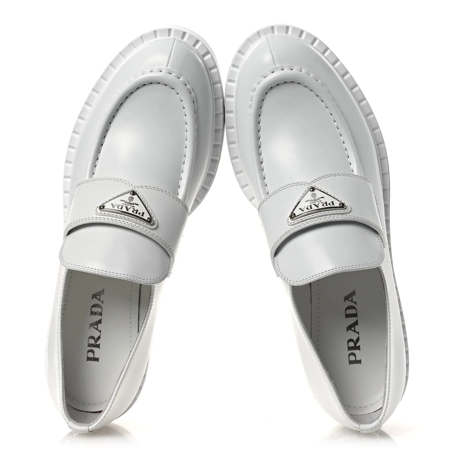 Spazzolato Triangle 50mm Loafers 41 White