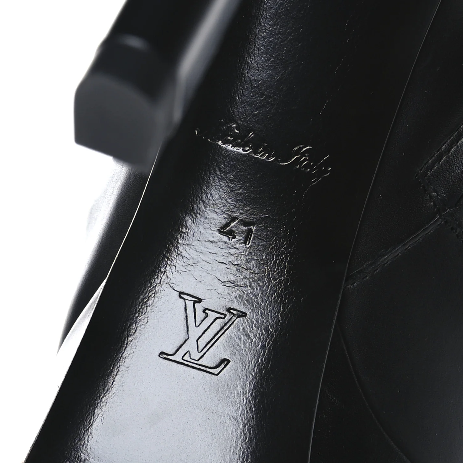 Calfskin LV Roxy Platform Ankle Boots 41 Black
