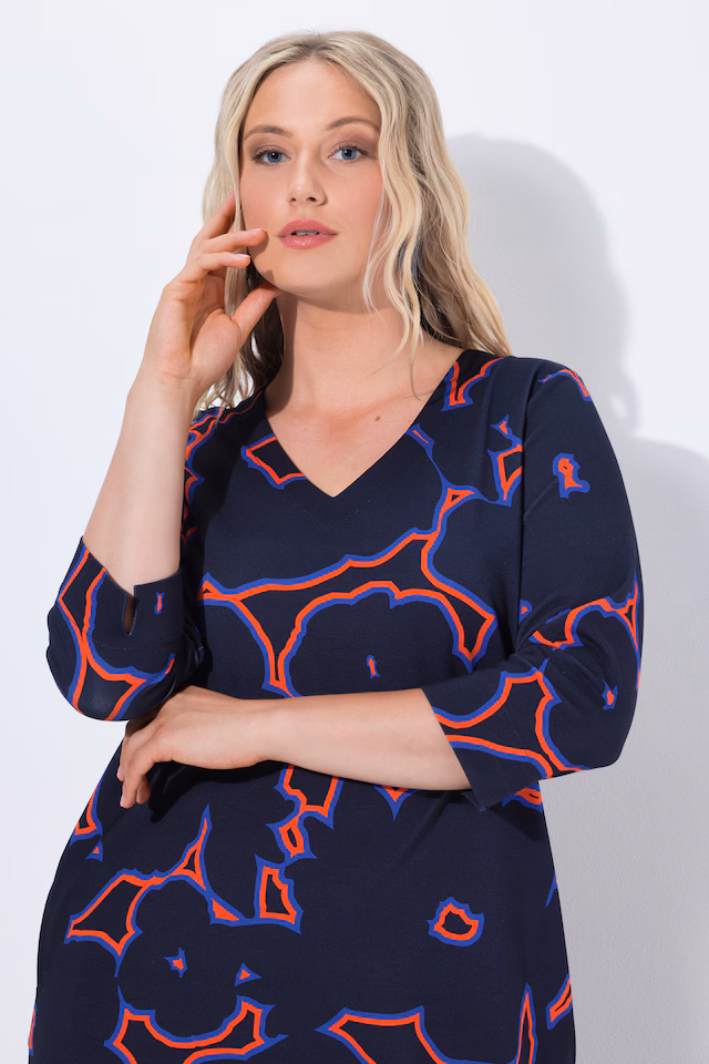 Neon Floral Punto di Roma Dress