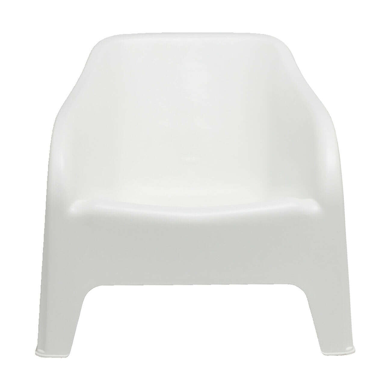 Fauteuil de jardin Gary plastique blanc 80xP77xH70cm
