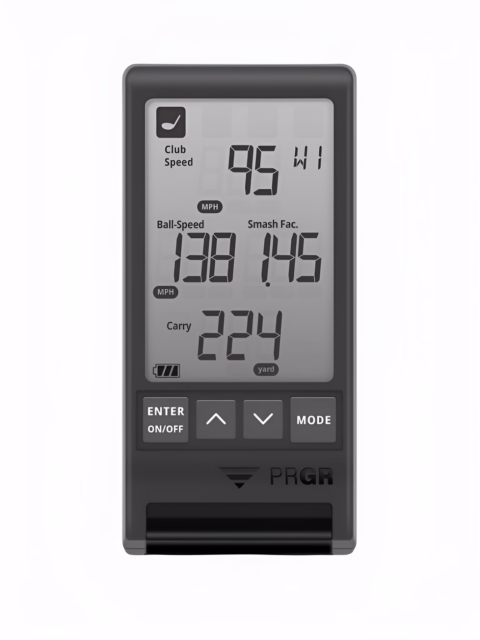 Black Pocket Golf Launch Monitor HS-130A (2021 Model)
