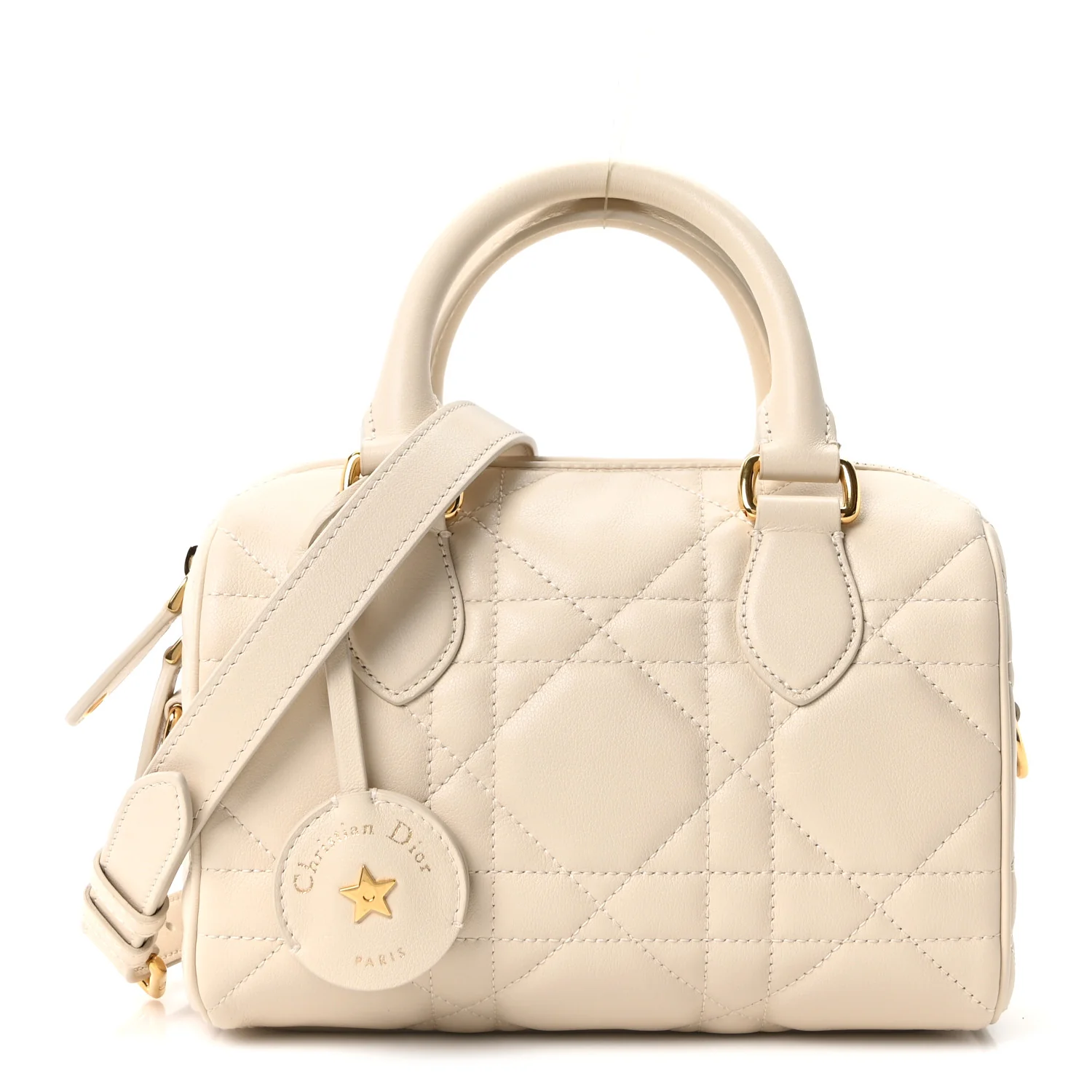 Calfskin Macrocannage Groove 20 Bag Dusty Ivory