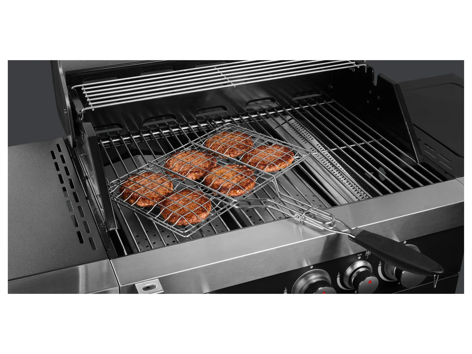 GRILLMEISTER Grille pour barbecue en acier inoxydable