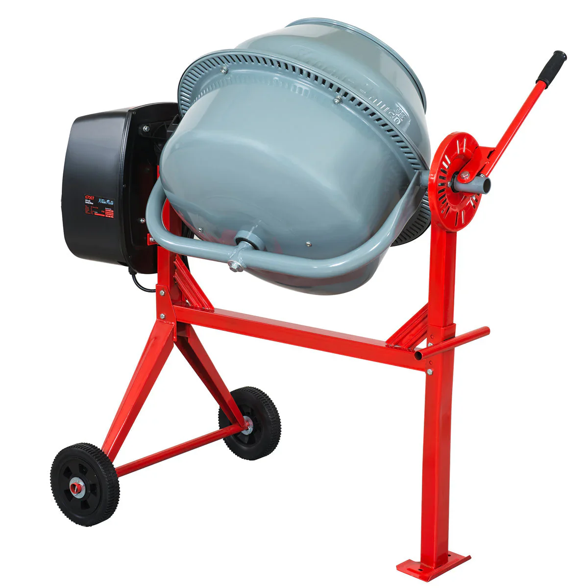 Bétonnière électrique portable 67007, 4 pi³, 500 W, pour mortier à béton