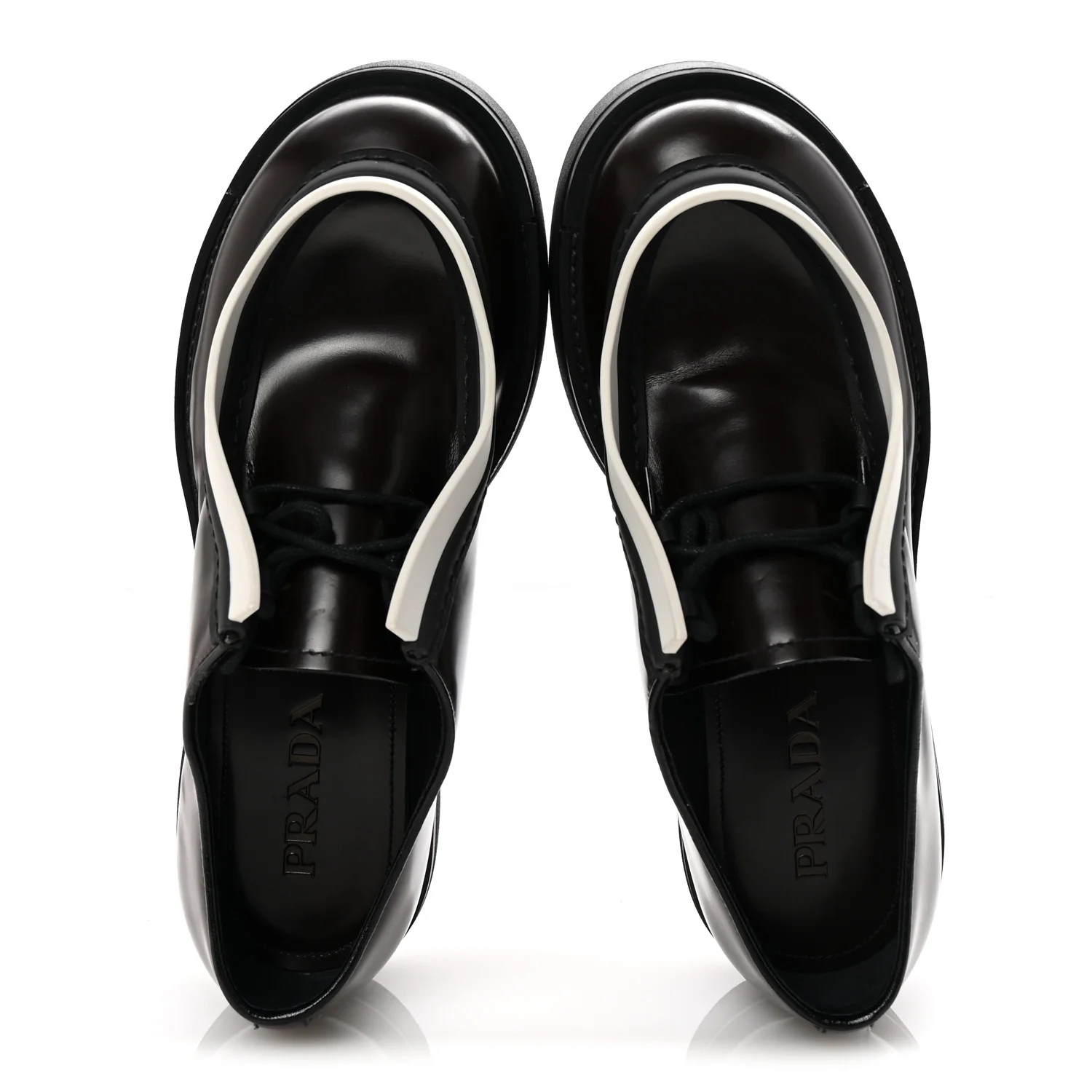 Spazzolato Rois Monolith 55mm Derby Loafers 8 Dark Brown Black