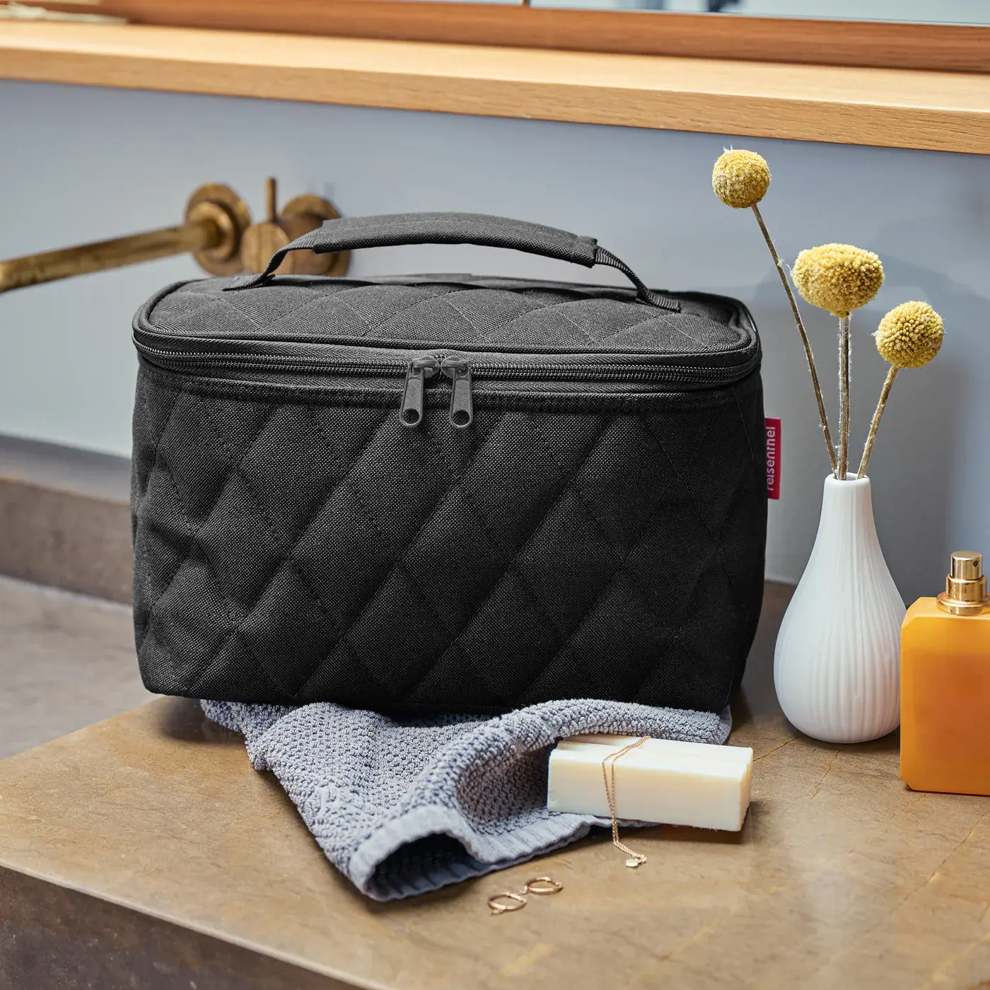 cosmetic case rhombus black