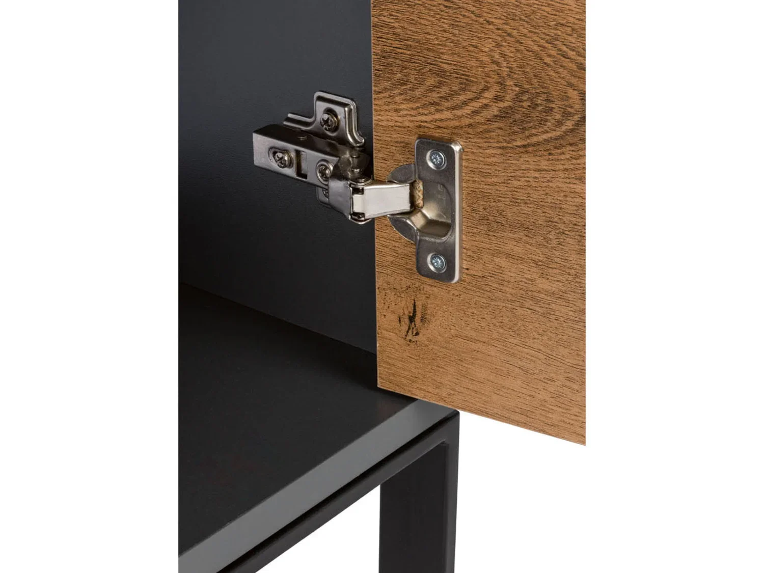 LIVARNO home Armoire latrale de salle de bain San Diego, 34 x 119 x 33 cm, imitation chne/anthracite