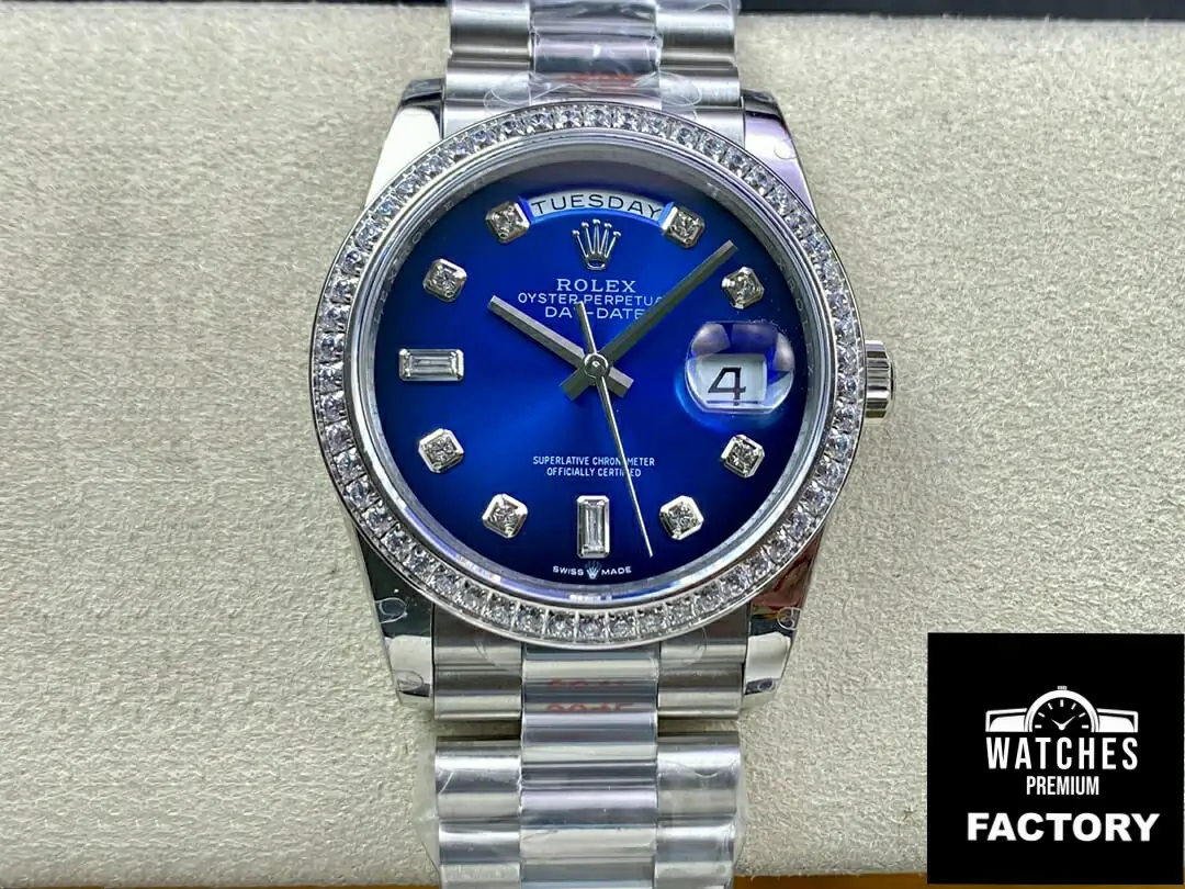 Rolex Day Date M128396TBR-0008 36MM GM Factory Diamond-Set Bezel