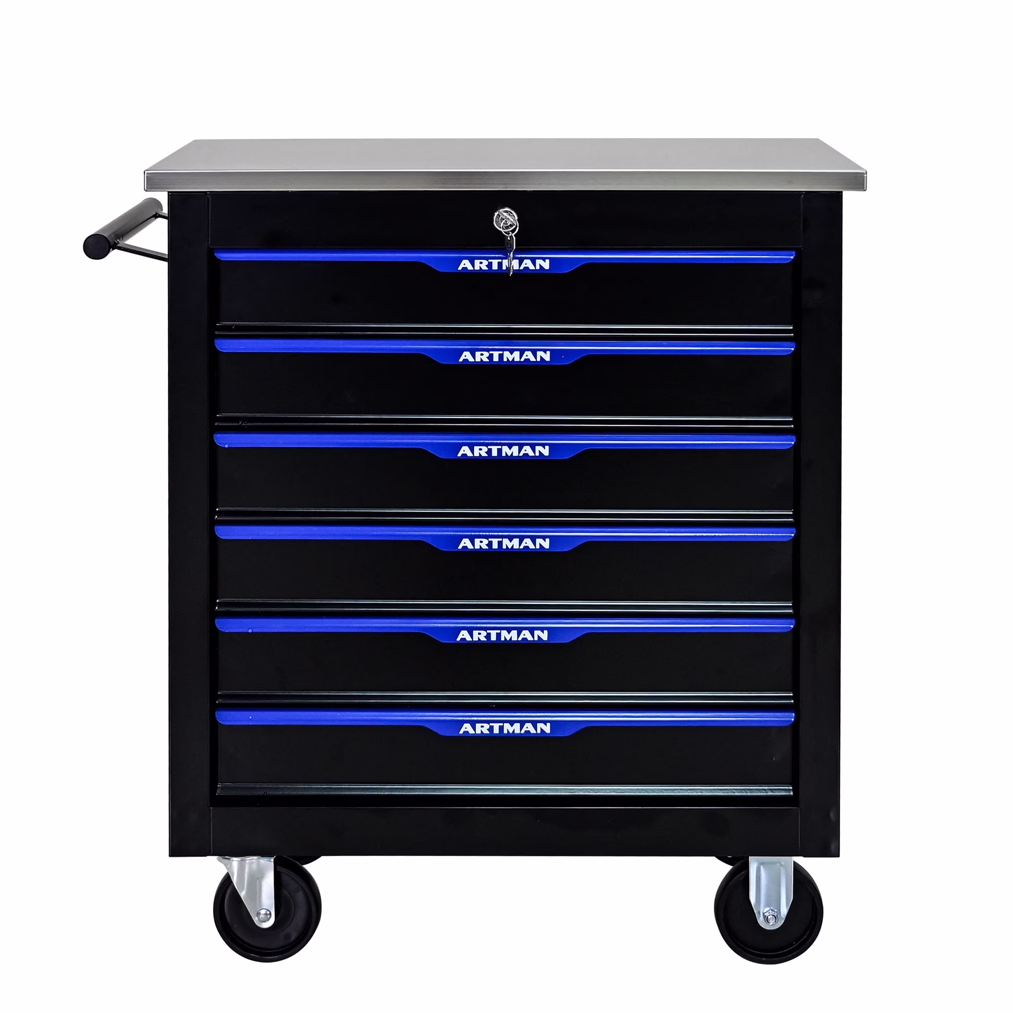 ARTMAN 6-Drawer Tool Storage Chest with  Lockable Wheel,6 Drawer  Tool Storage Cabinet for Garage, Warehouse , Repair Shop
