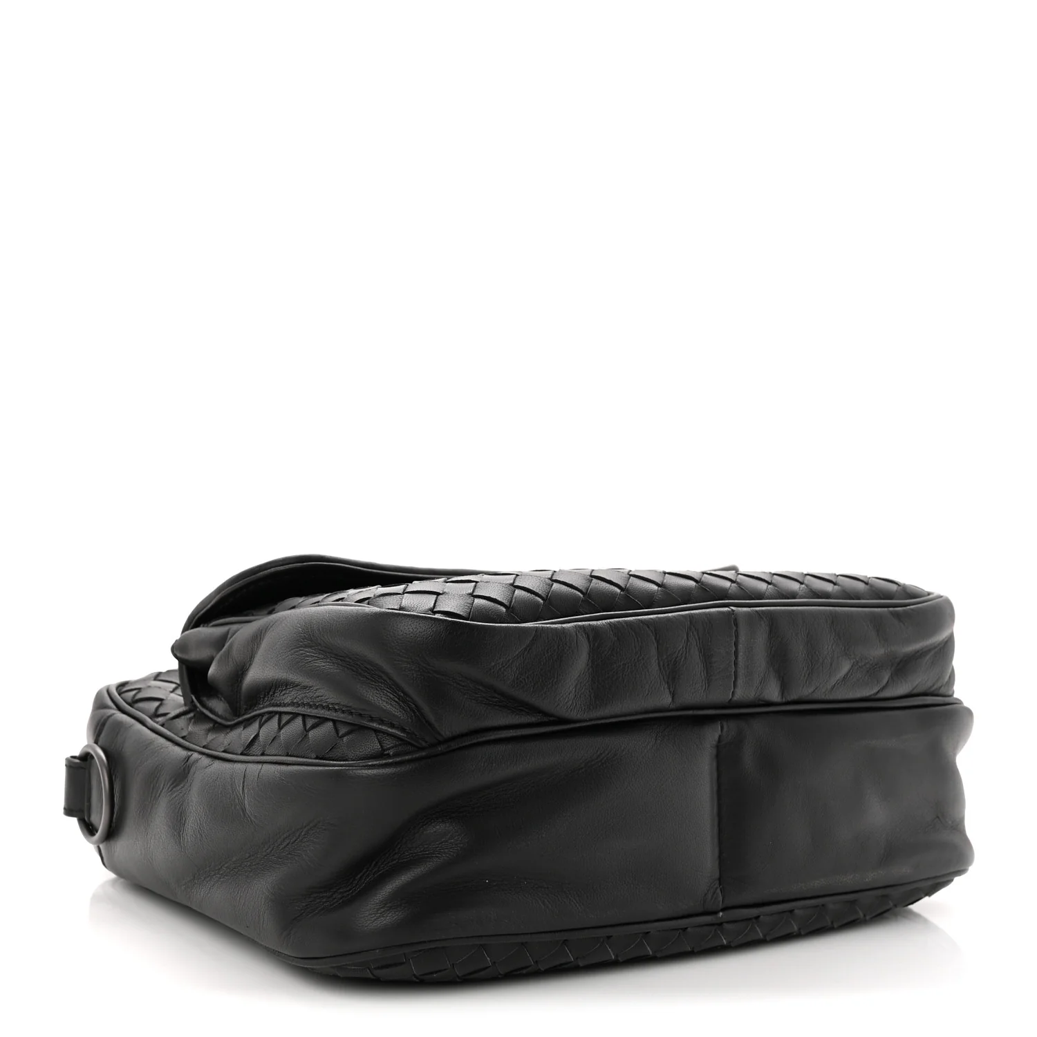 Nappa Intrecciato Messenger Bag Black