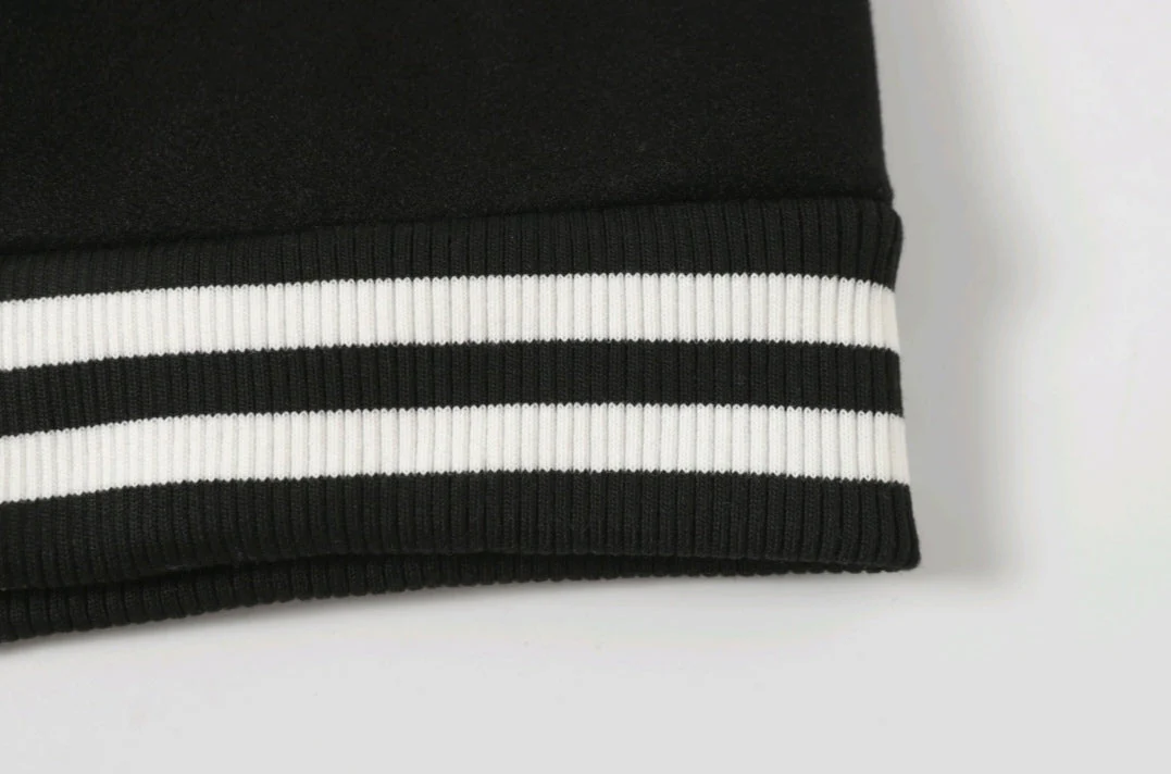 Chrome Hearts Black White Street Style Baseball Coat 0002