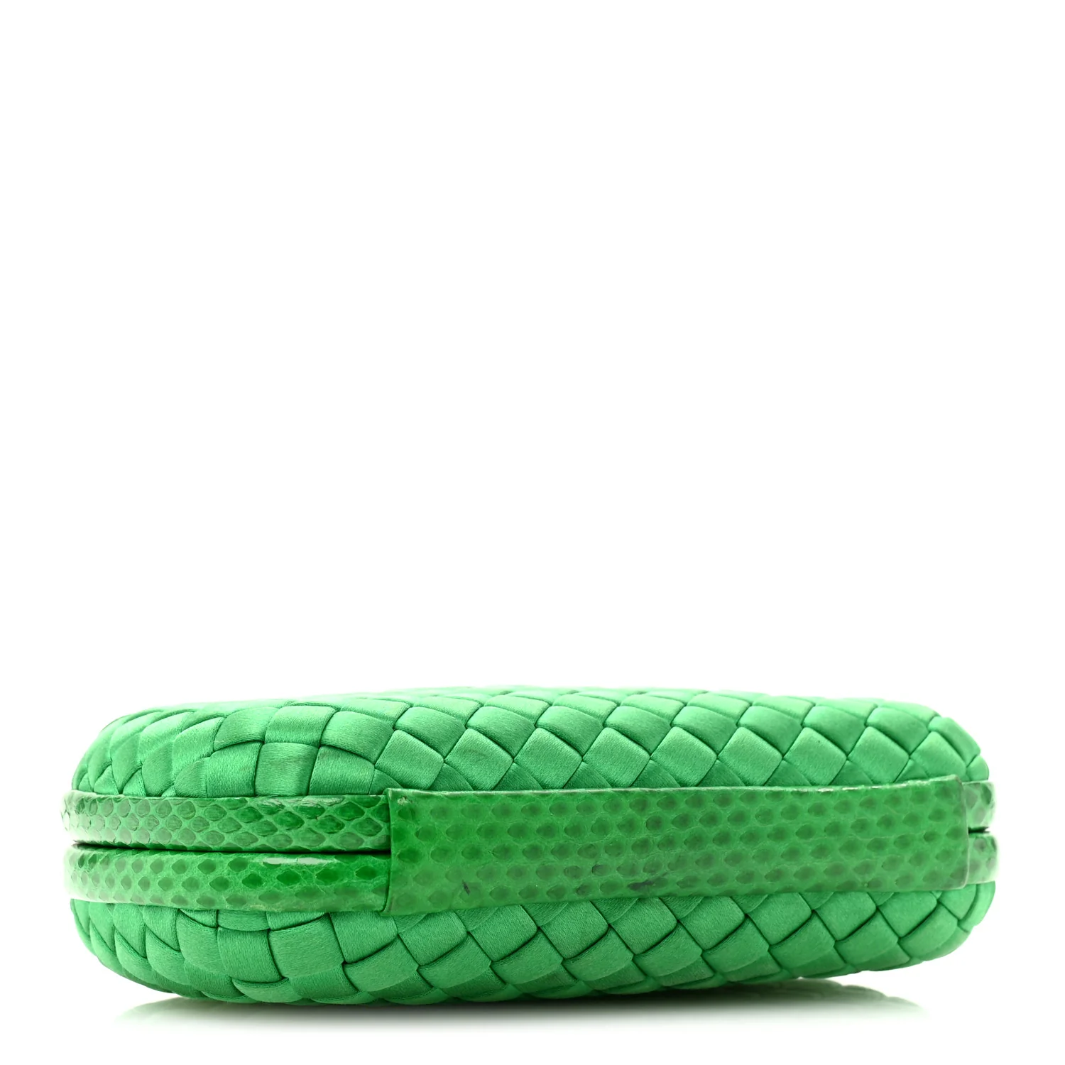 Satin Intreccio Impero Ayers Knot Clutch Parakeet