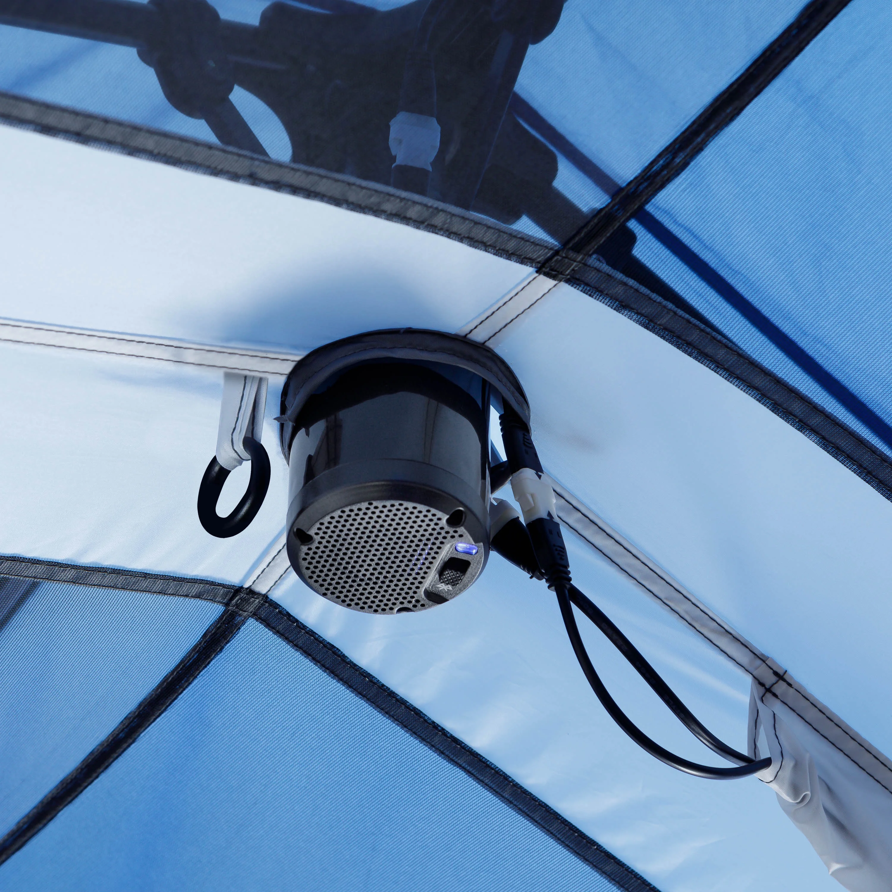 8-Person Instant Cabin Tent with LED Lighted Poles and Bluetooth Speaker - Image 7