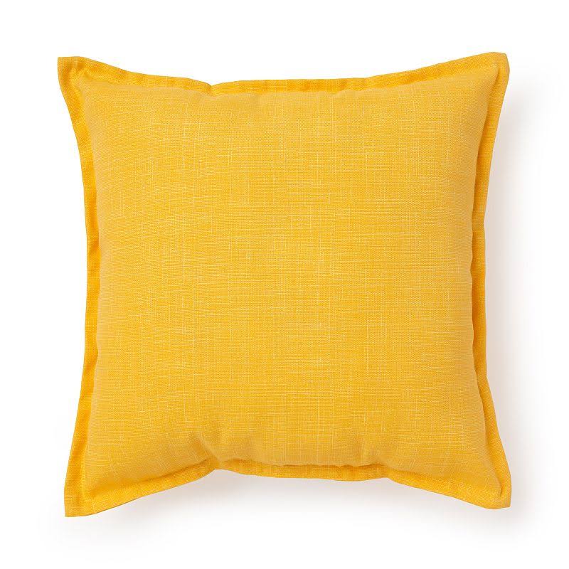 Sonoma Goods for Life Outdoor Throw Pillow, LT Yellow, 17x17