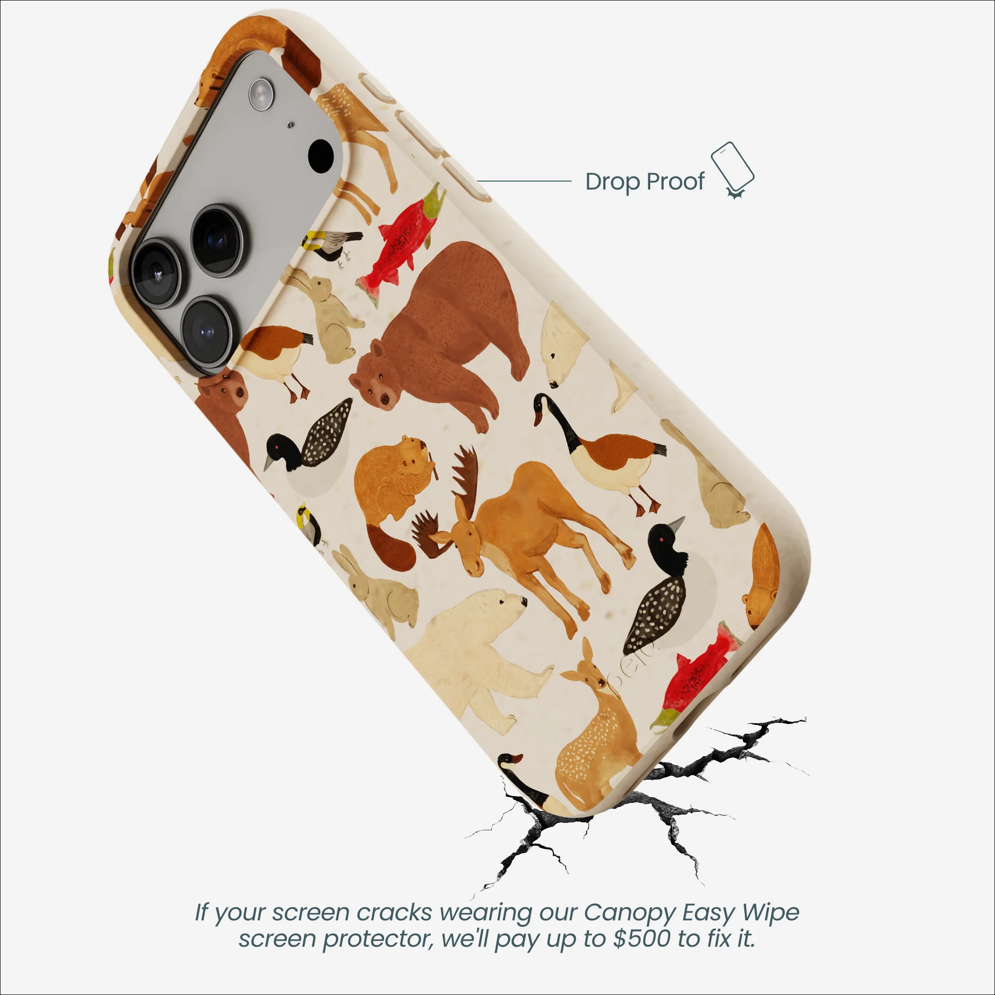 Seashell Wild Canada iPhone 17 Pro Max Case