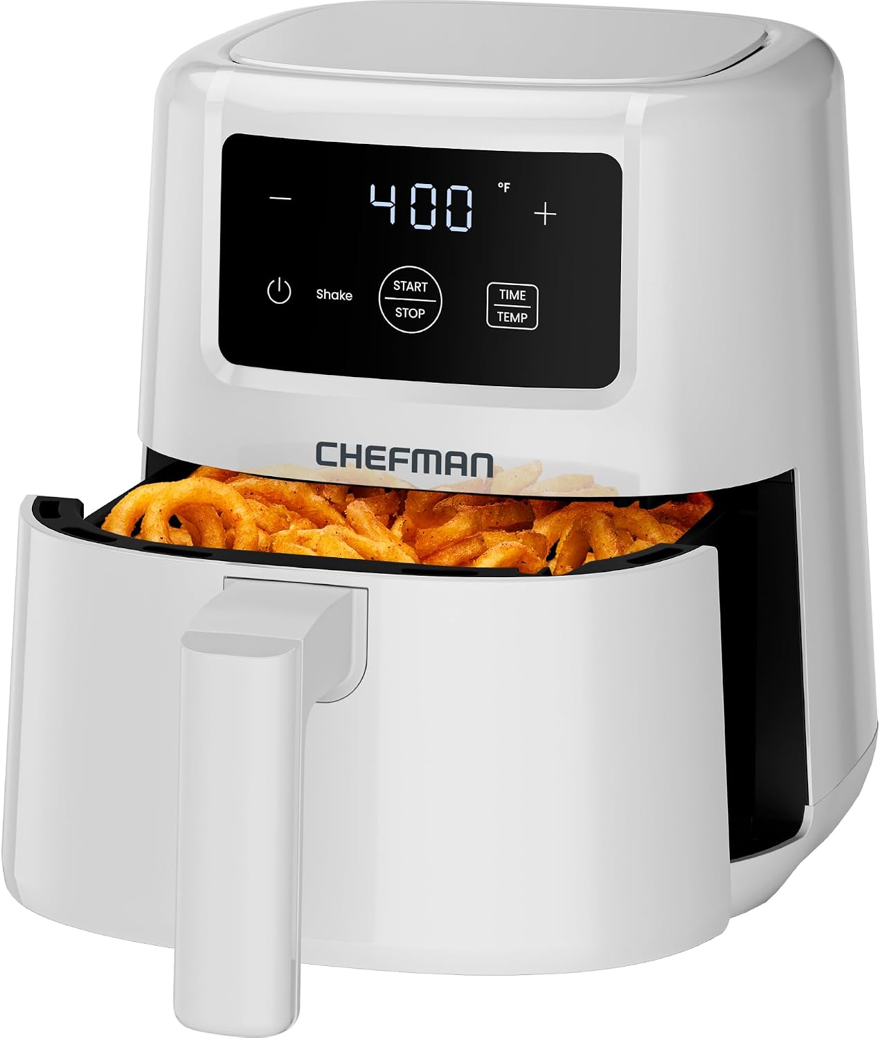 CHEFMAN 2 Qt Mini Air Fryer – Digital Space-Saving Compact Air Fryer with Nonstick and Dishwasher Safe Basket, Quick & Easy Meals in Minutes, Features Digital Timer and Shake Reminder – Black