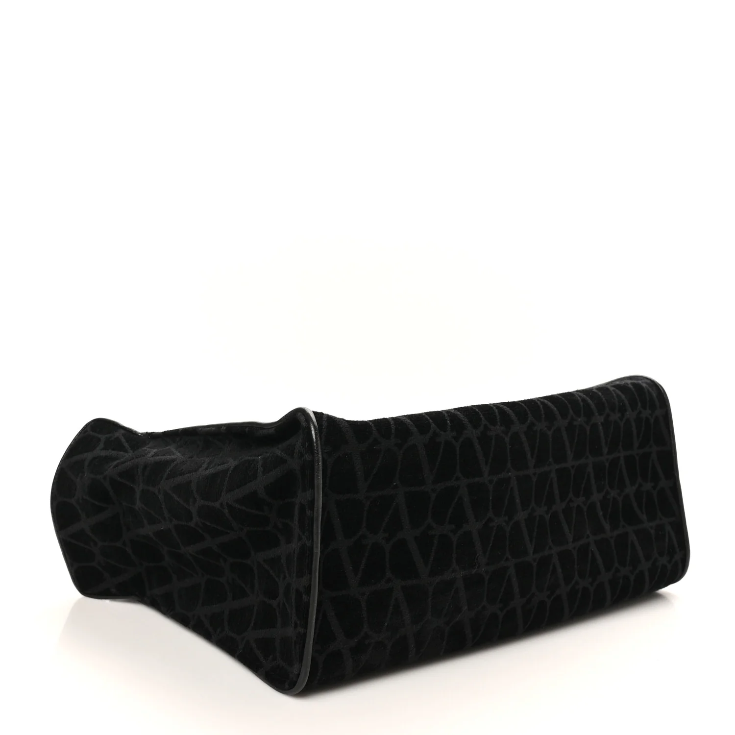 Toile Iconographe Goatskin Le Troisieme Shopping Bag Black