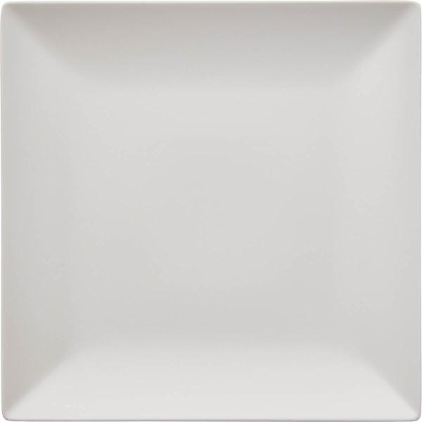 Quadro tallerken 26x26 cm hvit