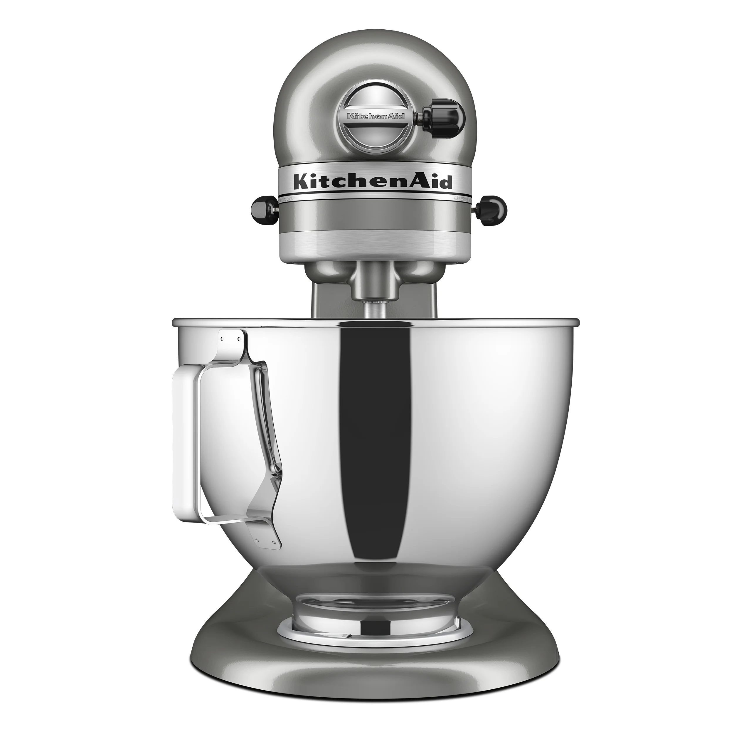 Deluxe Series 4.5 Quart Tilt-Head Stand Mixer with Stainless Bowl, Contour Silver, KSM97CU(Contour Silver) - Image 6