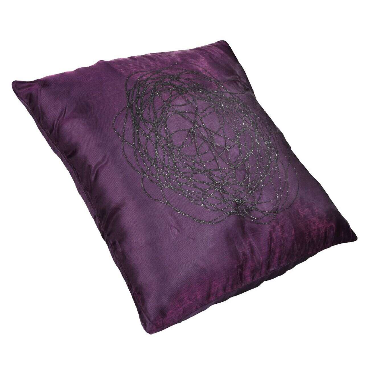 Housse de coussin effet satiné