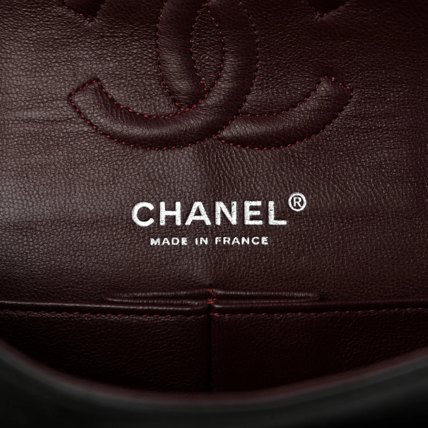 Lambskin Quilted Small Double Flap Black