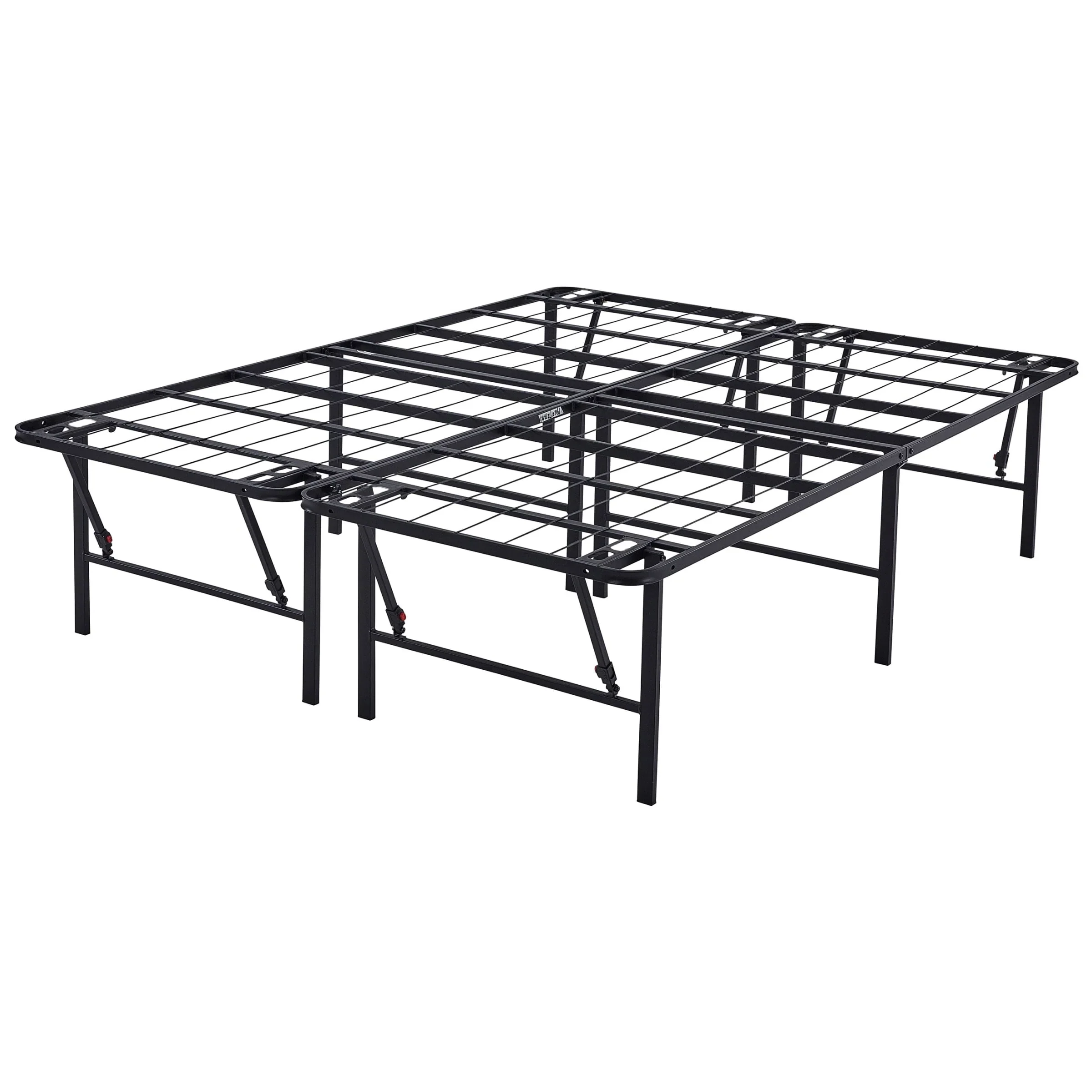 Mainstays 18 High Profile Foldable Steel Queen Platform Bed Frame, Black