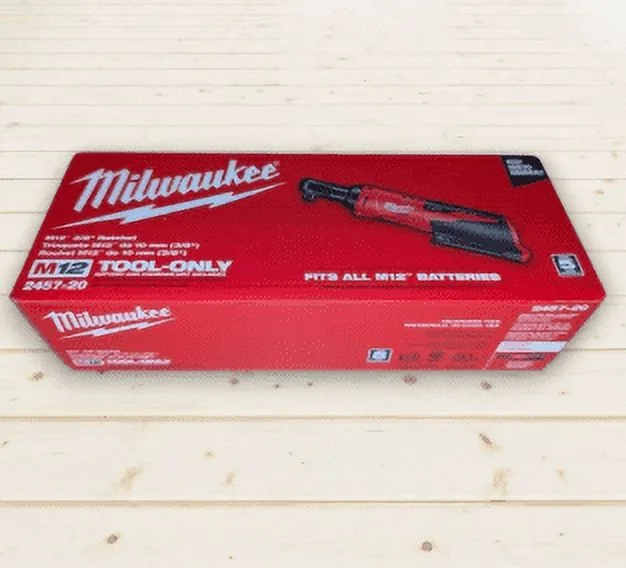 2457-20 M12 Cordless 3/8" Ratchet �C 35 ft-lbs Torque, 250 RPM, Low-Profile Head, Variable-Speed Trigger, Compact Durable Design (Bare Tool) - Image 3