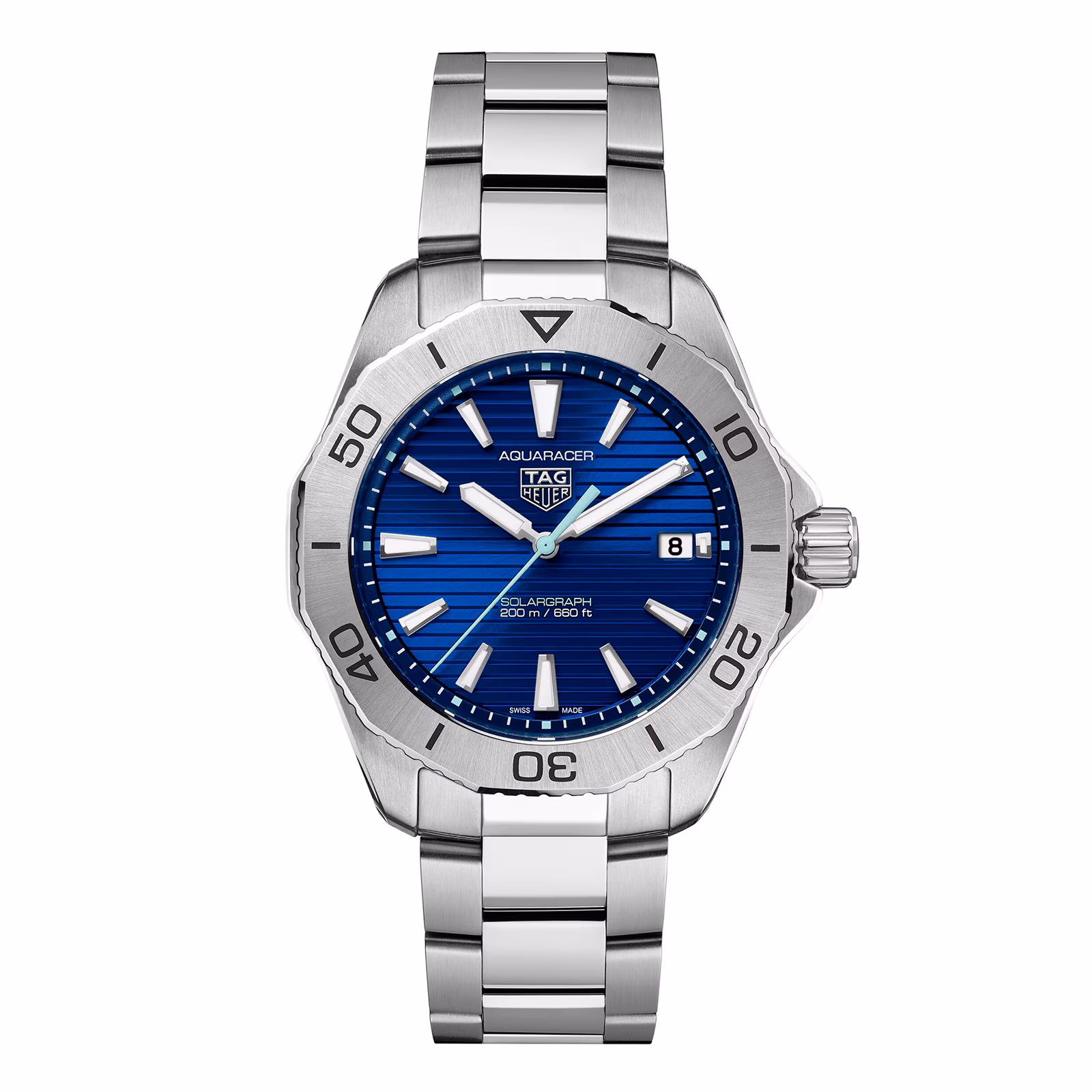 【Super Clone】TAG Heuer Aquaracer Professional 200 Solargraph 40mm Mens Watch Blue WBP1113.BA0000