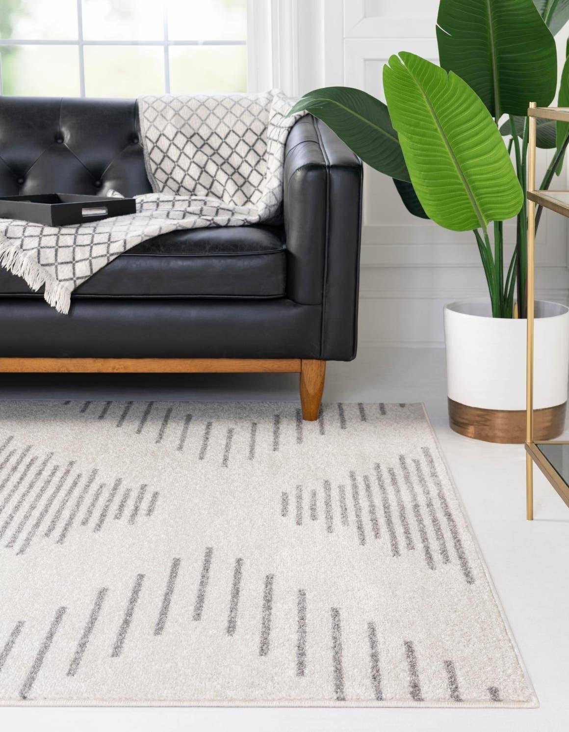 Kai 9x12 Ivory Geometric Large Area Rug