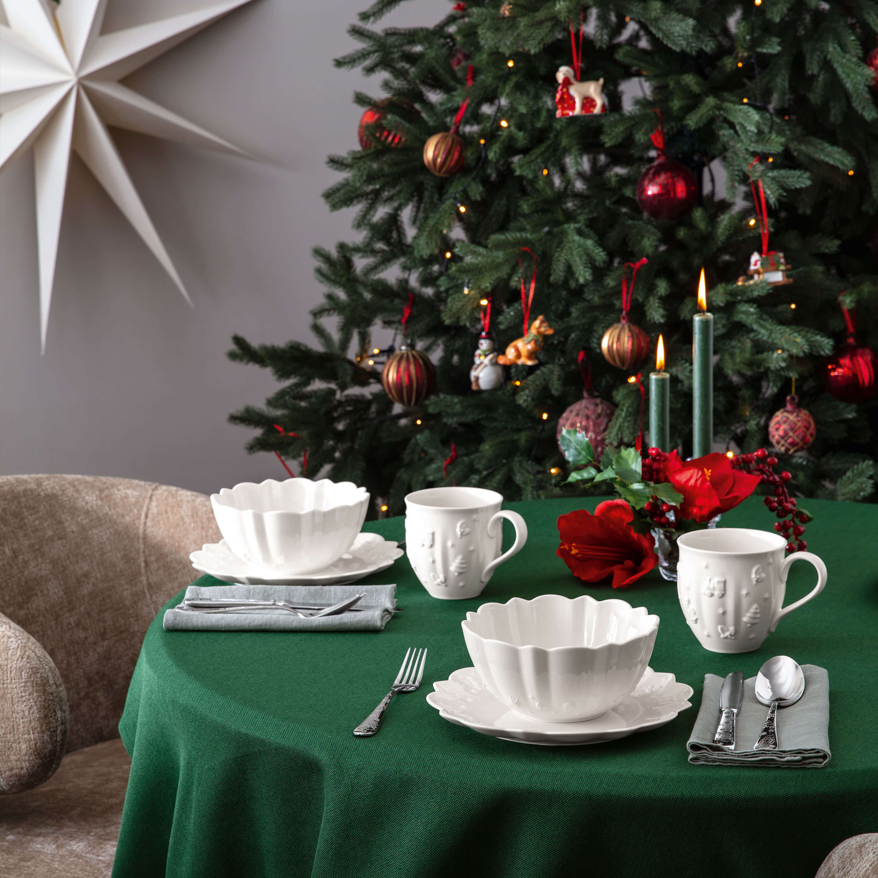 Toy's Delight Royal Classic Dinnerware set - White, Premium Porcelain