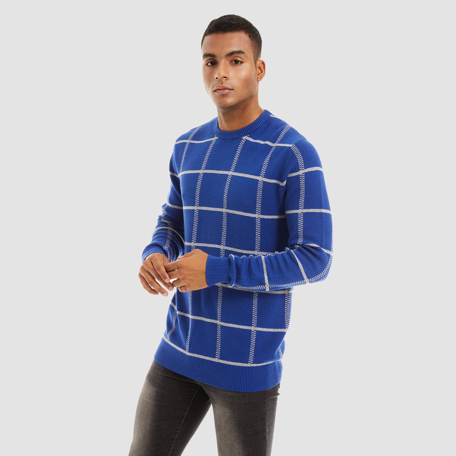 Pull décontracté en maille pour homme, col rond, sweat-shirt en coton doux et léger, automne