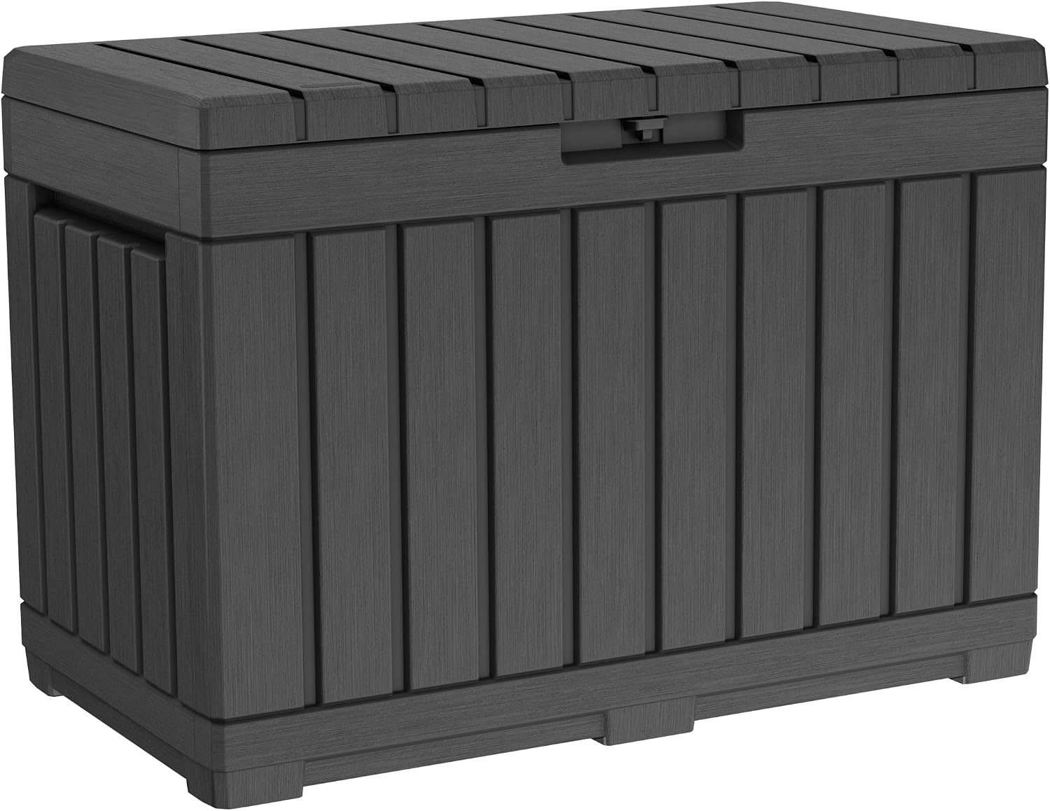 Keter Kentwood 50 Gallon Outdoor Storage Box and Patio Side Table